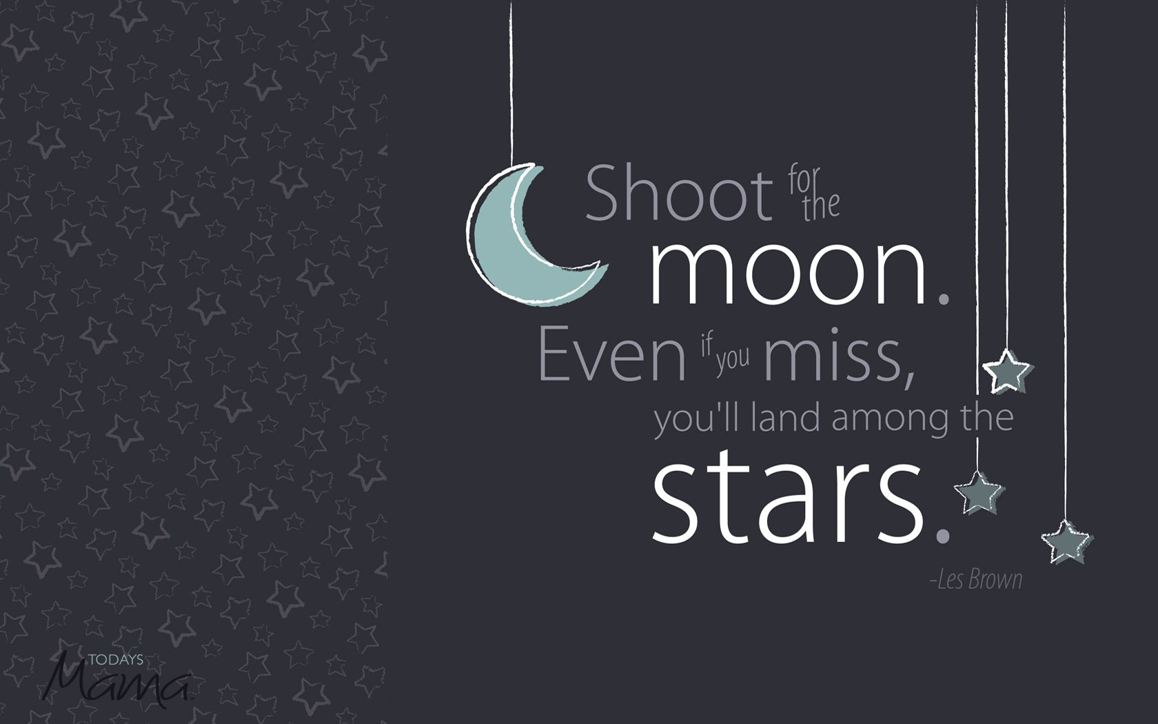 Citazione luna stelle grigio, 1680x1050 HD, PC