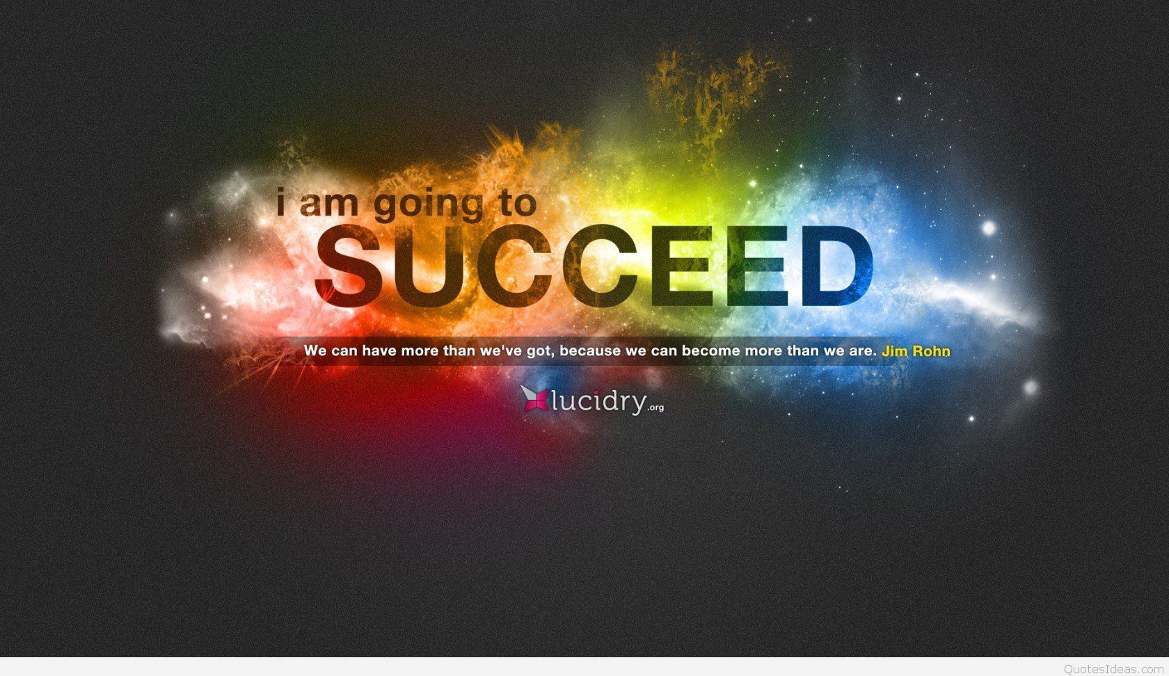 Citazione motivazionale successo colorata, 1680x972 HD, PC
