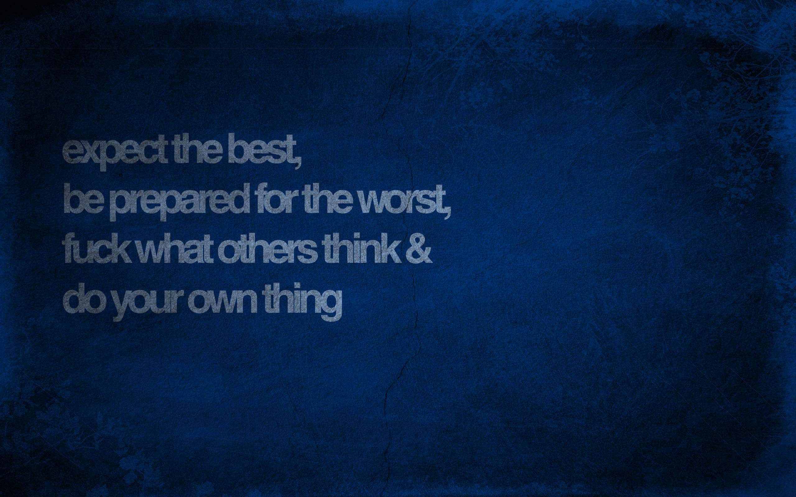 Citazione motivazionale su sfondo blu, 2560x1600 2K+, Desktop