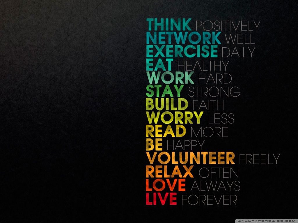 citazione motivazionale colorata sfondo nero, 1024x768 HD, Monitor Gaming