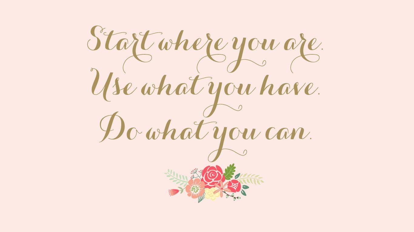Citazione motivazionale rosa oro, 1366x768 720p, Monitor Gaming