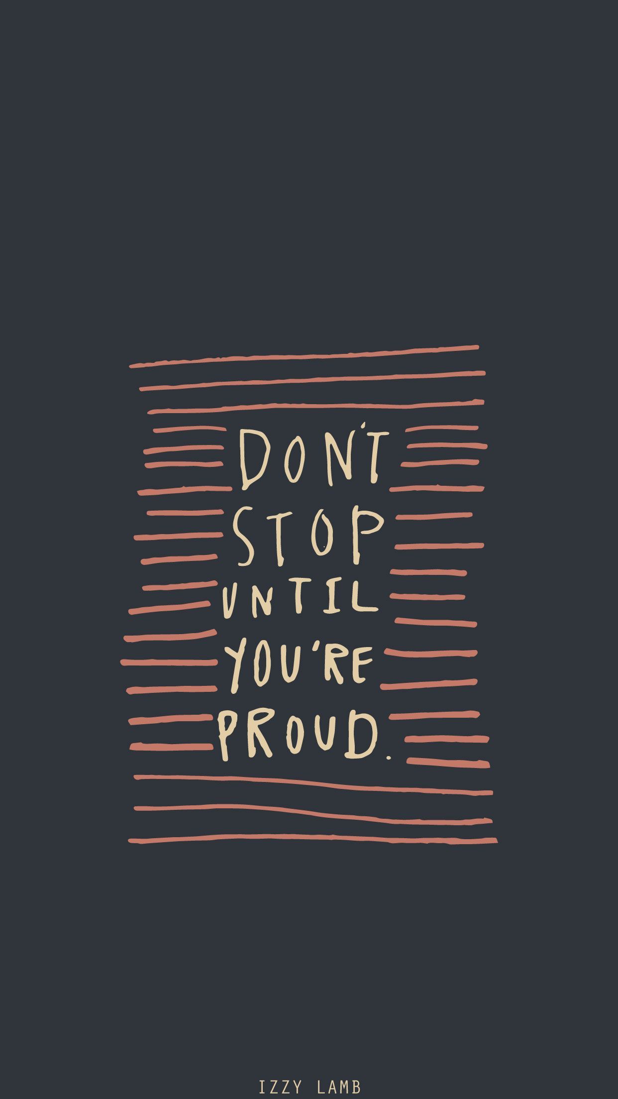 Frase motivazionale righe rosa, 1242x2208 Full HD Verticale, iPhone Air