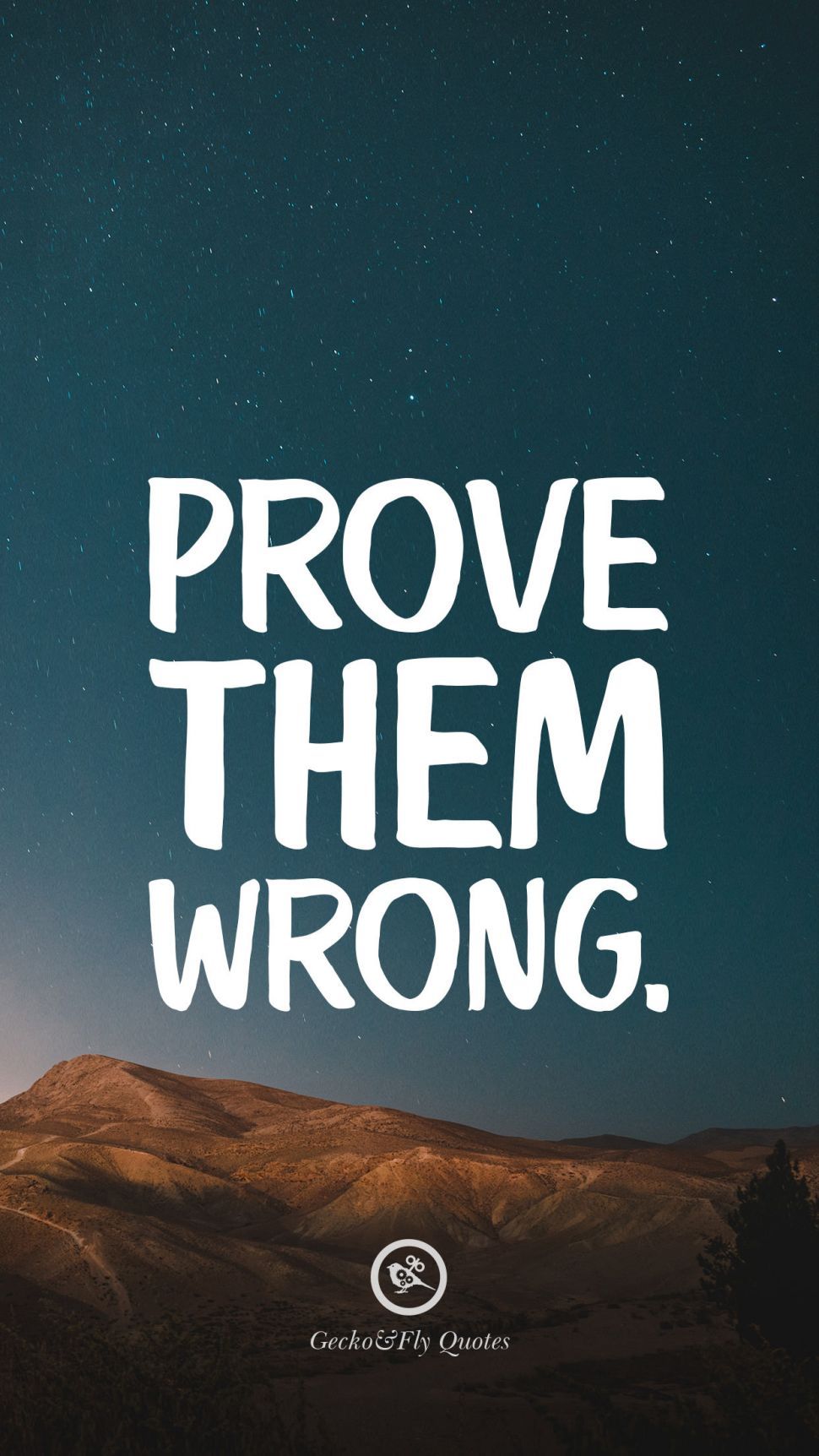Citazione motivazionale montagne notte, 970x1724 Verticale, iPhone Air