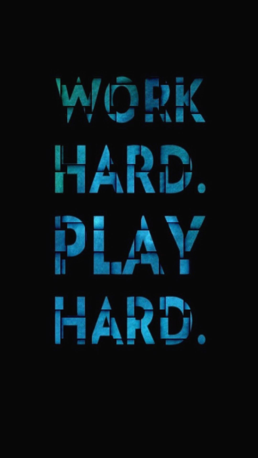 Citazione Work Hard Play, 1080x1920 Full HD Verticale, iPhone Plus