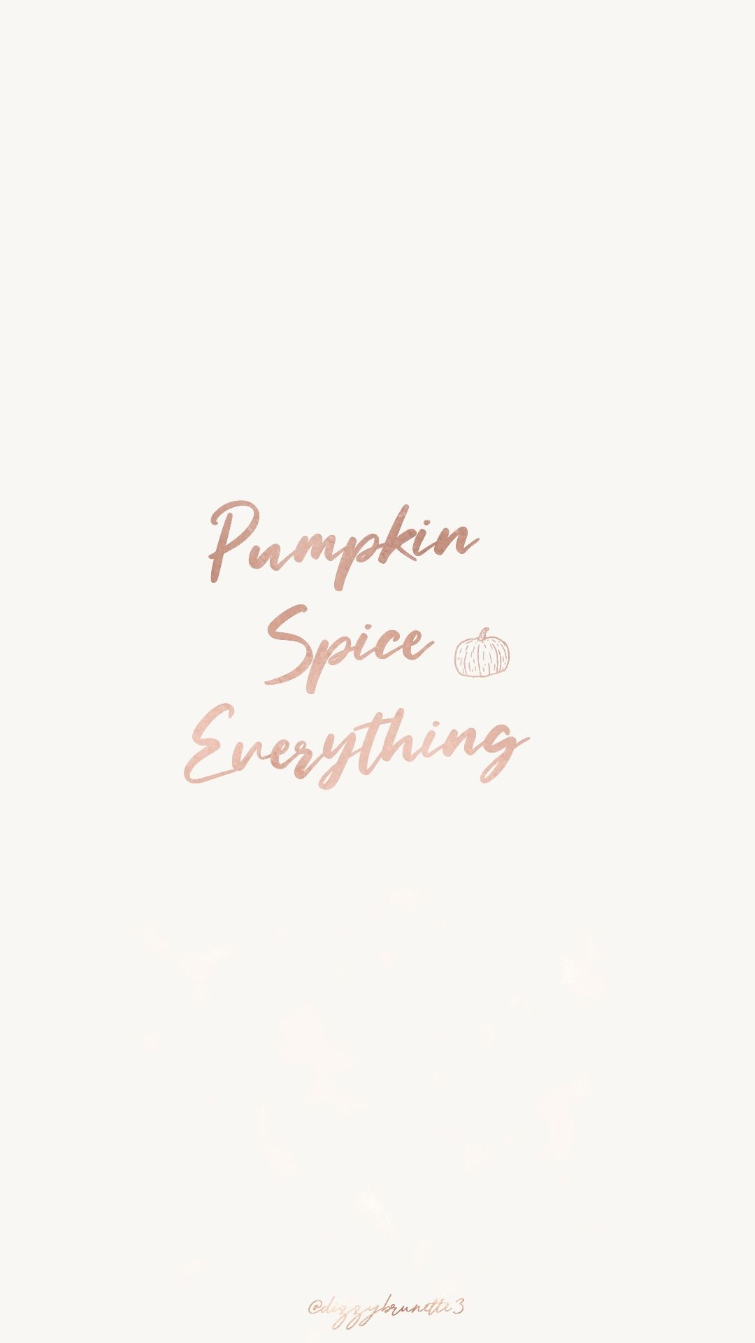 Scritta Pumpkin Spice Everything, 1080x1920 Full HD Verticale, iPhone Plus