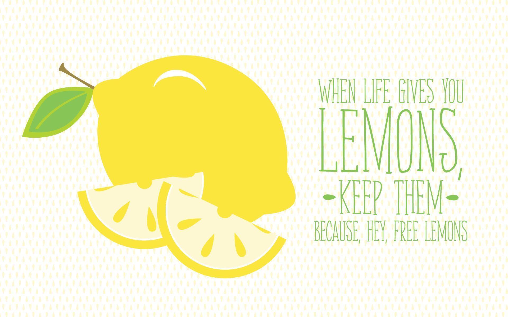 Citazione limoni gialli illustrati, 1920x1200 Full HD+, Monitor Gaming