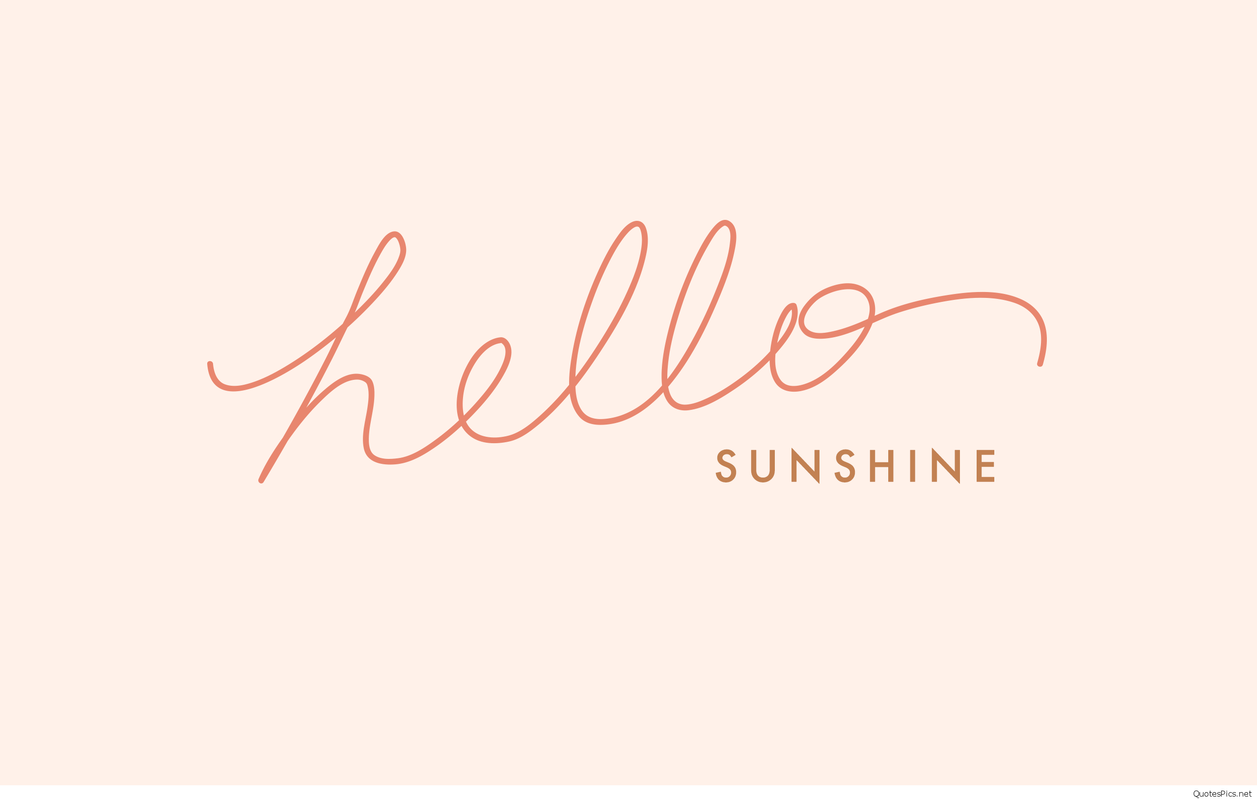 Scritta Hello Sunshine rosa, 2560x1630 WQXGA, Monitor Gaming