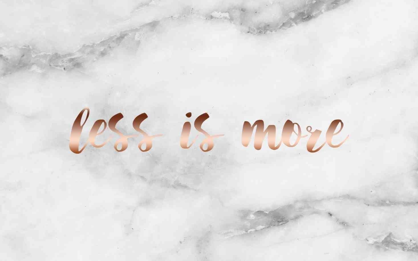 Citazione less is more marmo, 1466x917 720p, Notebook