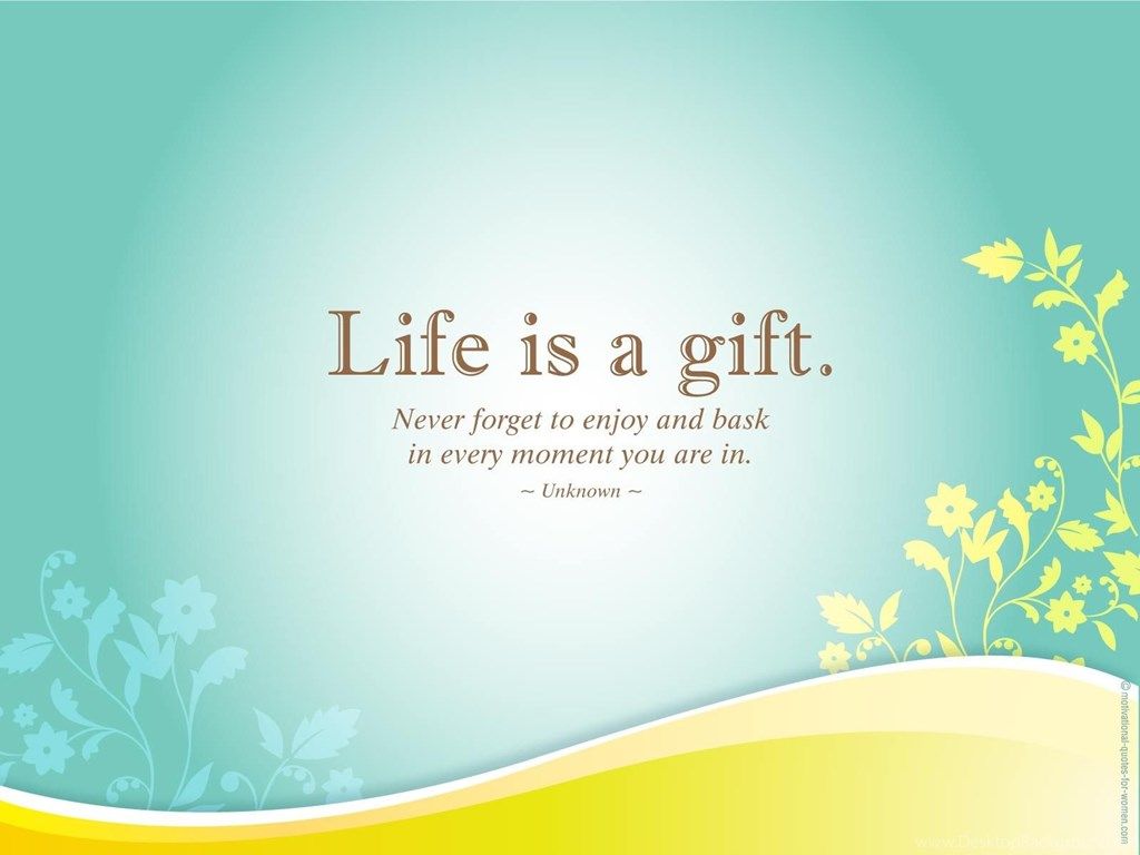 Citazione Life is a gift, 1024x768 HD, Desktop