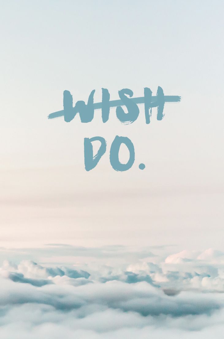 Citazione Wish Do nuvole, 731x1102 Verticale, Mobile