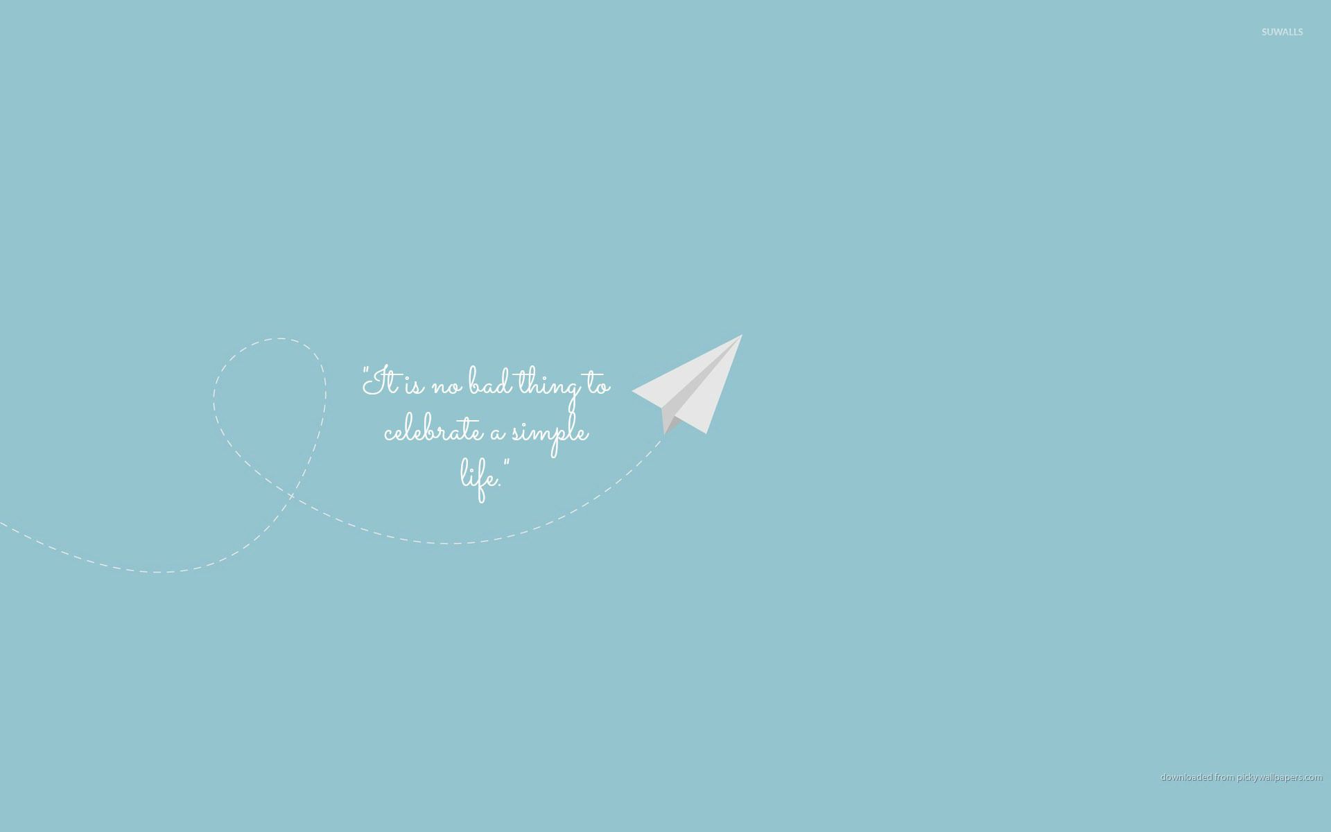 Aereo di carta citazione minimal, 1920x1200 Full HD+ WUXGA, Desktop