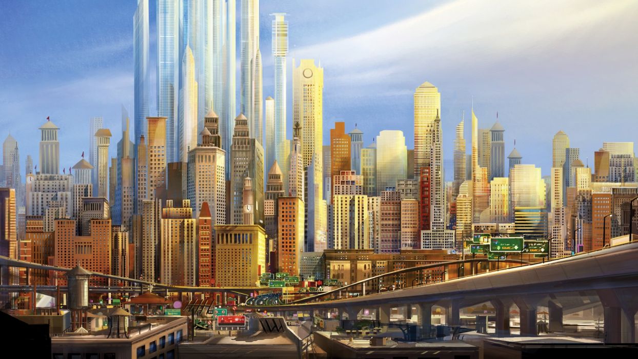 Città Metro City Megamind, 1244x700 HD, Desktop