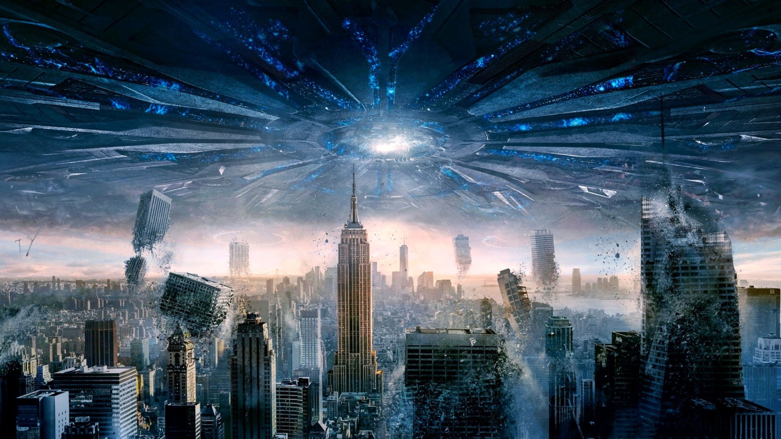 Astronave aliena sopra New York, 2560x1440 2K QHD, PC