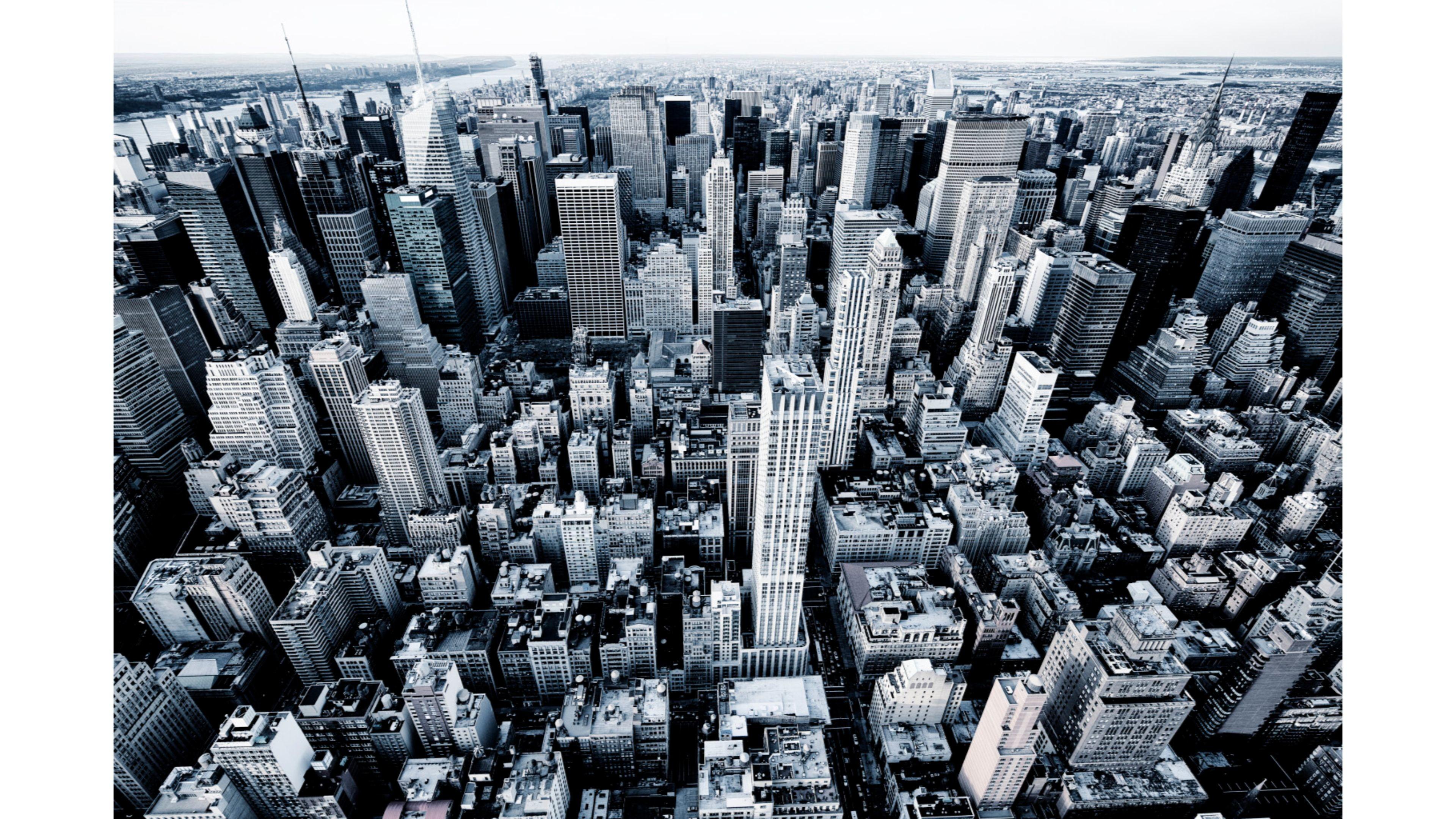 Vista aerea grattacieli New York, 3840x2160 Ultra HD, 4K TV