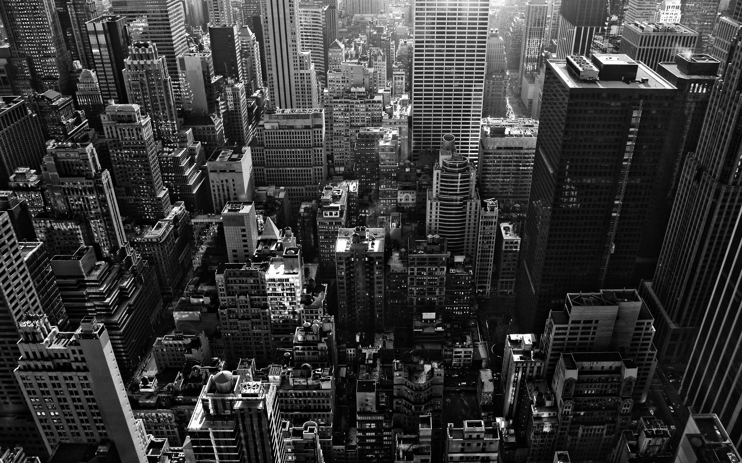 Skyline città bianco e nero, 2560x1600 WQXGA, MacBook Pro