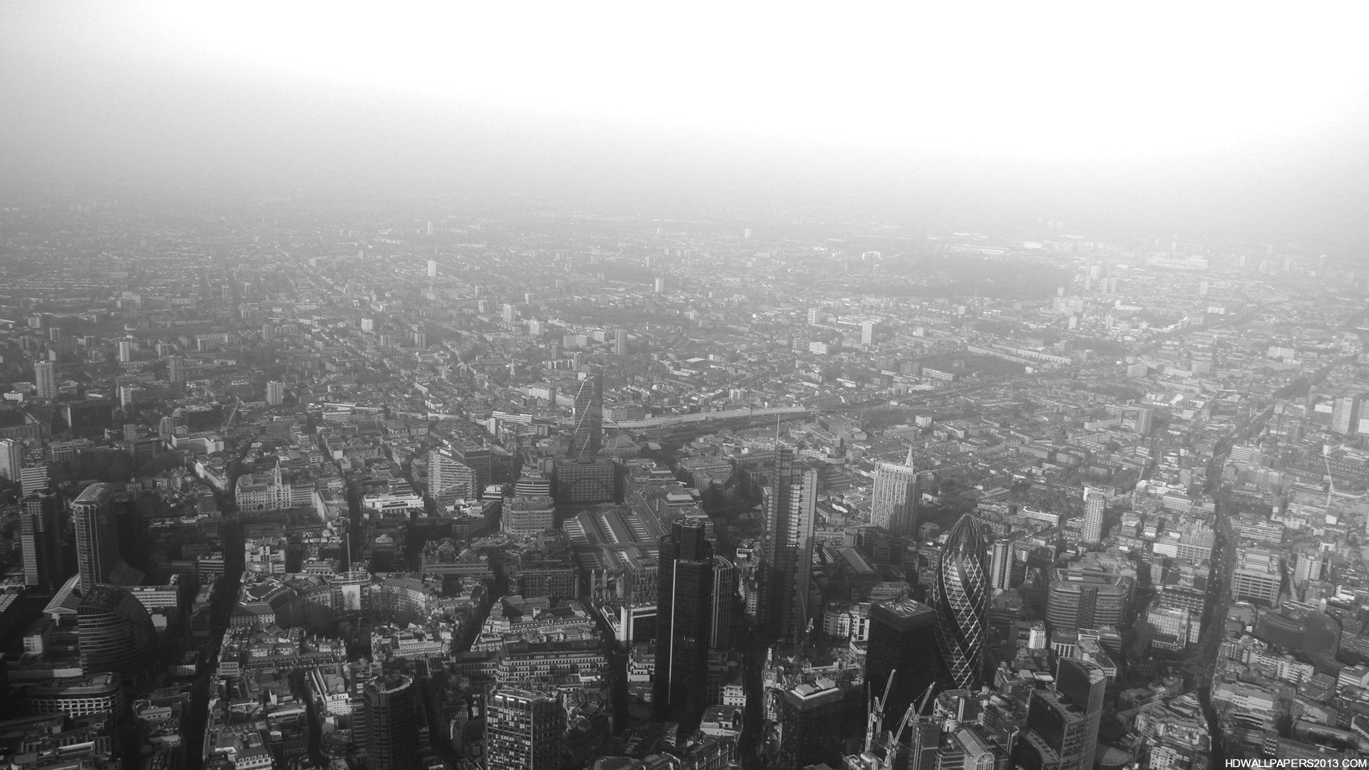 Skyline di Londra bianco e nero, 1920x1080 Full HD 1080p, Desktop