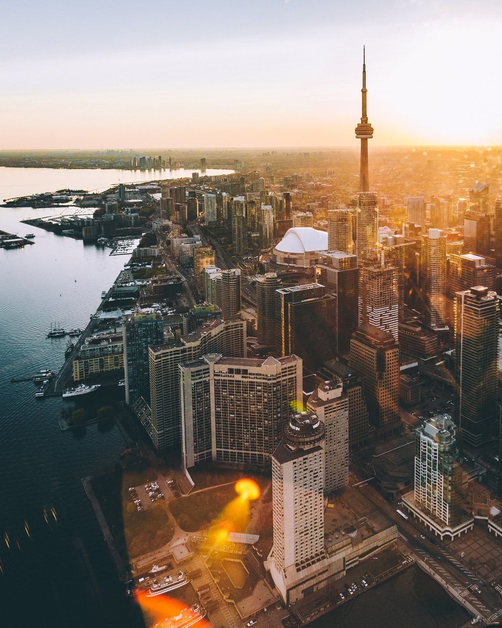 Skyline di Toronto al tramonto, 1000x1250 Verticale, Telefono