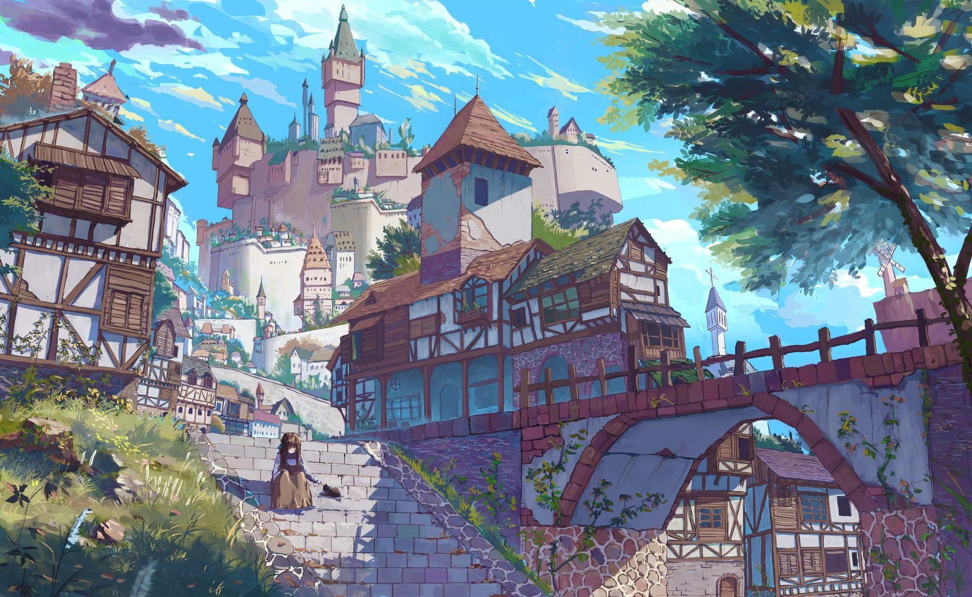 Città anime tra alberi giganti, 2560x1600 WQXGA, PC