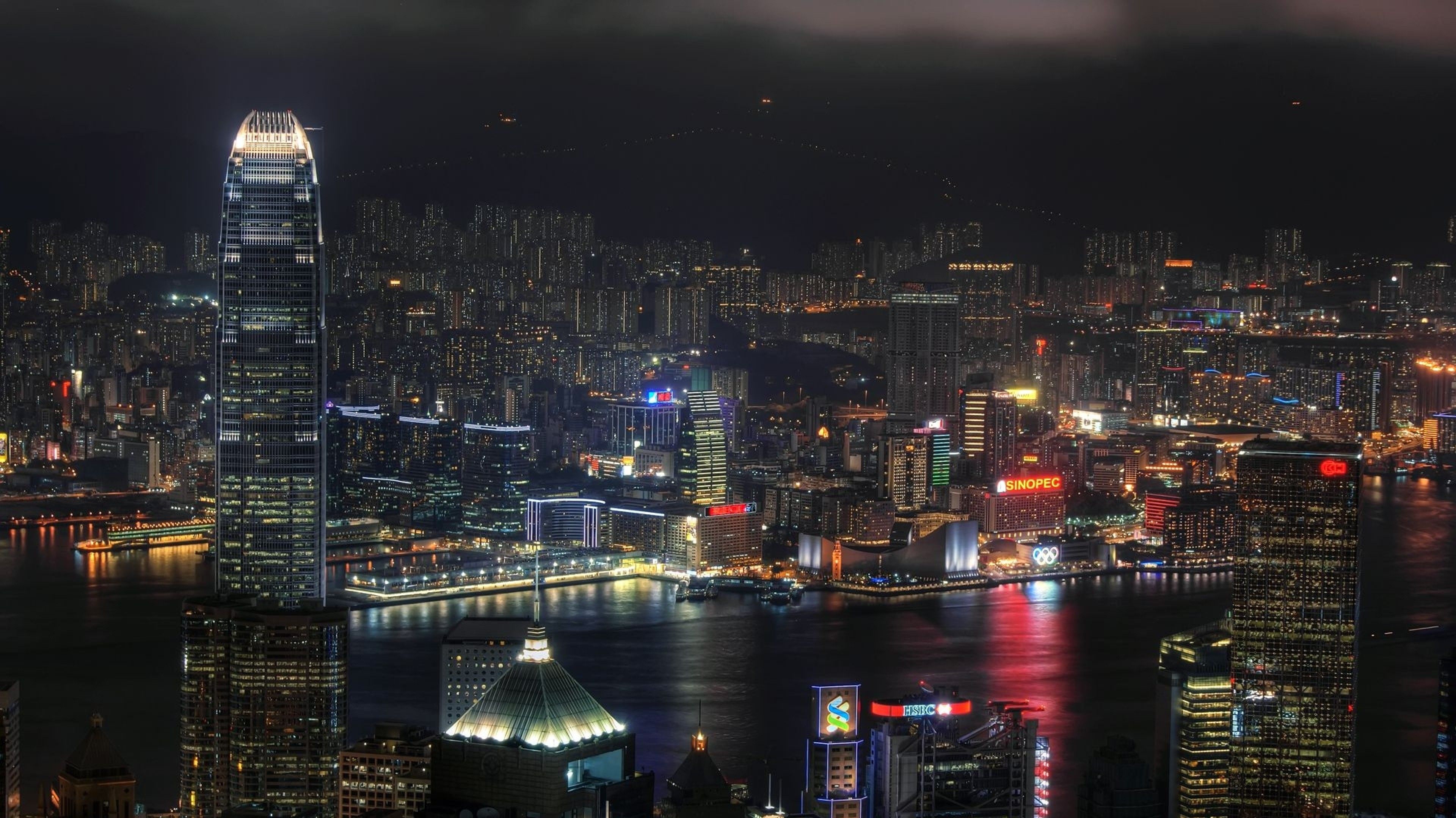 Skyline città di notte, 3840x2160 4K, Desktop 4K