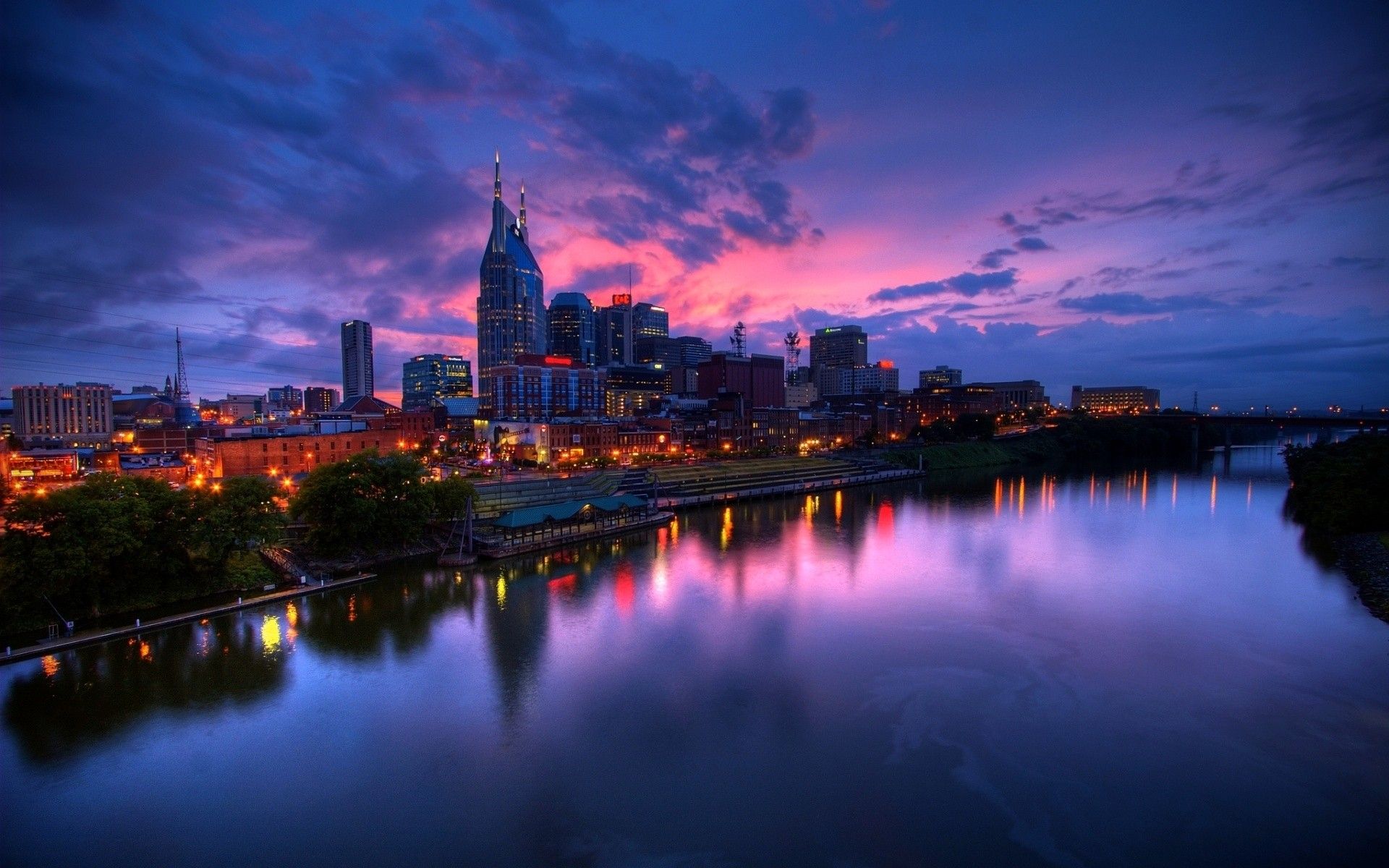 Skyline città al crepuscolo, 1920x1200 Full HD+ WUXGA, PC
