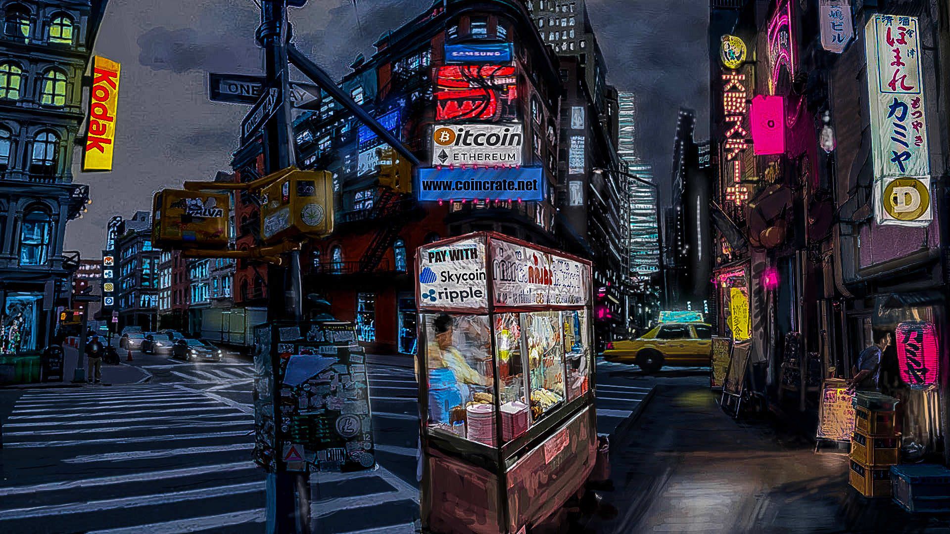 Strada notturna stile Tokyo, 1920x1080 1080p, Desktop