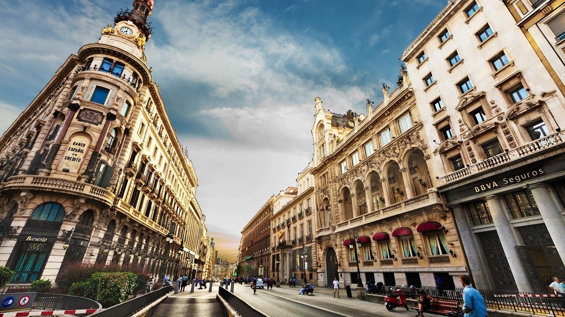 Via cittadina Barcellona edifici storici, FC Barcelona, 1920x1080 1080p, Desktop