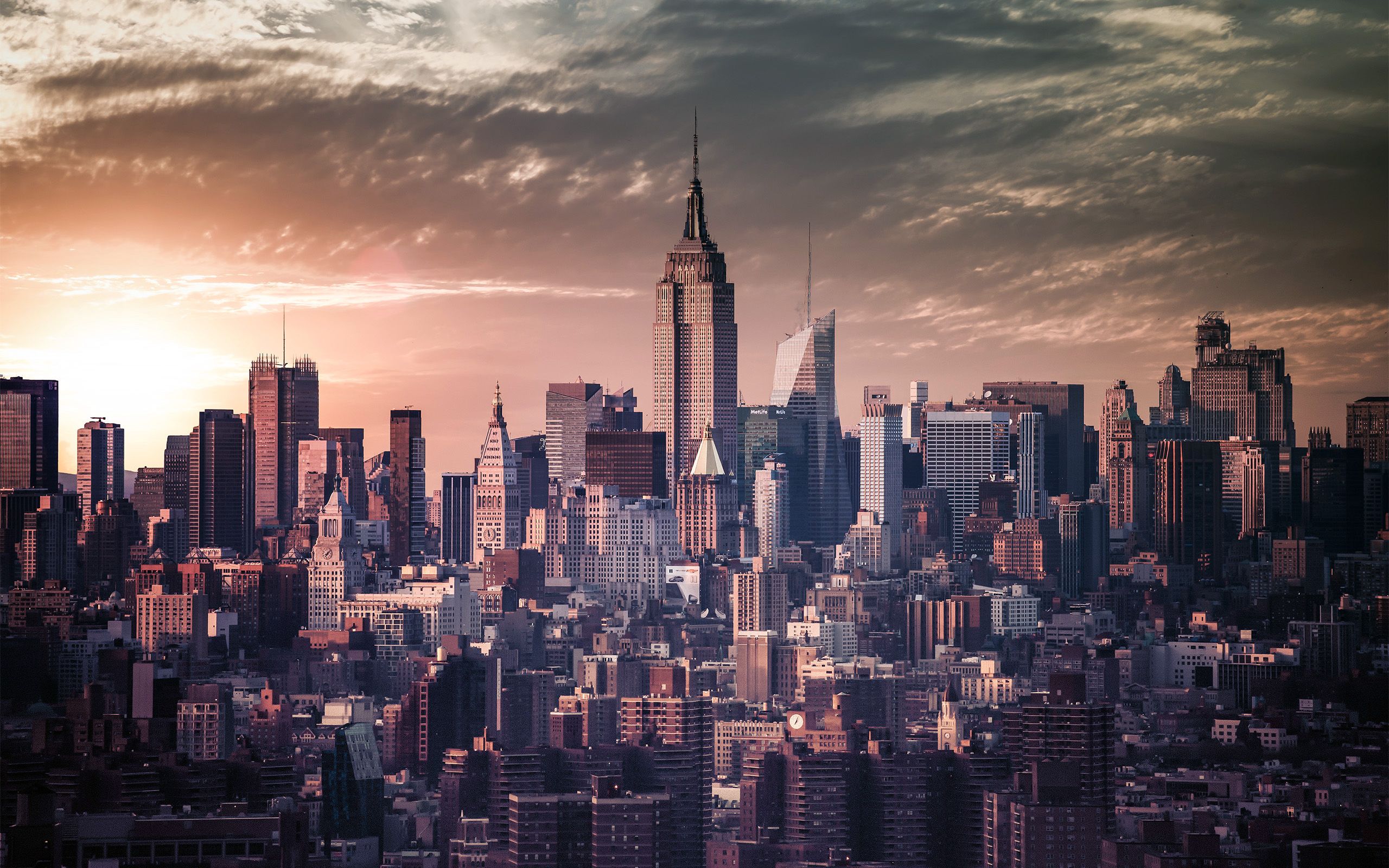 Skyline New York al tramonto, 2560x1600 WQXGA, Laptop