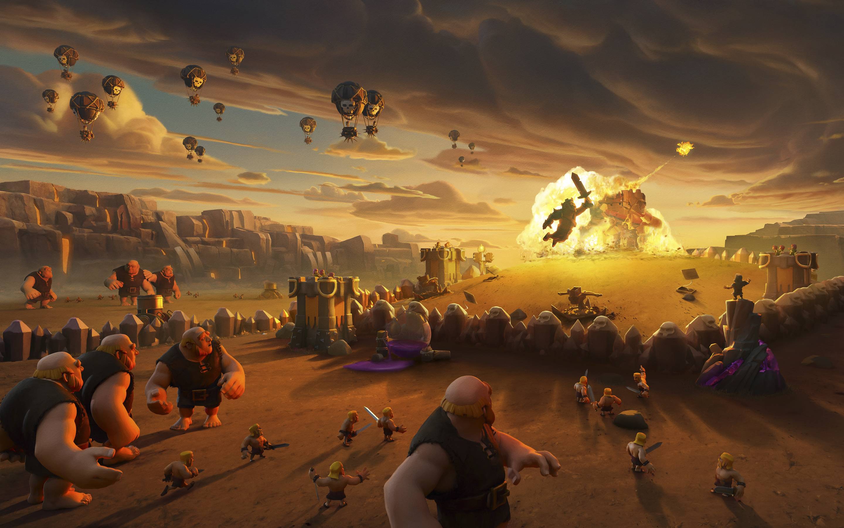 Clash of Clans battaglia villaggio, 2880x1800 2K+, MacBook Pro