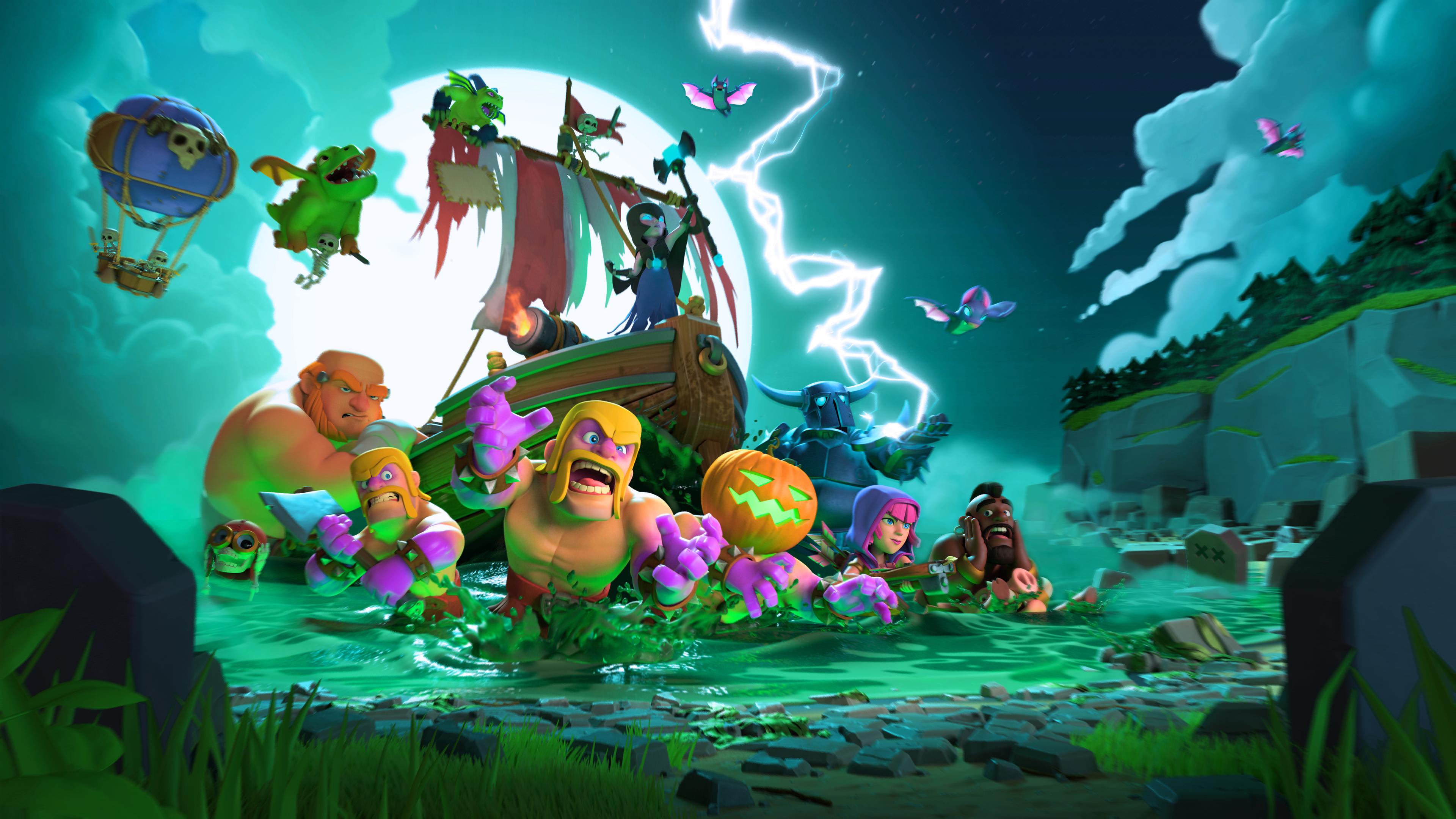 Clash of Clans personaggi barbari, 3243x1536 QHD, Laptop