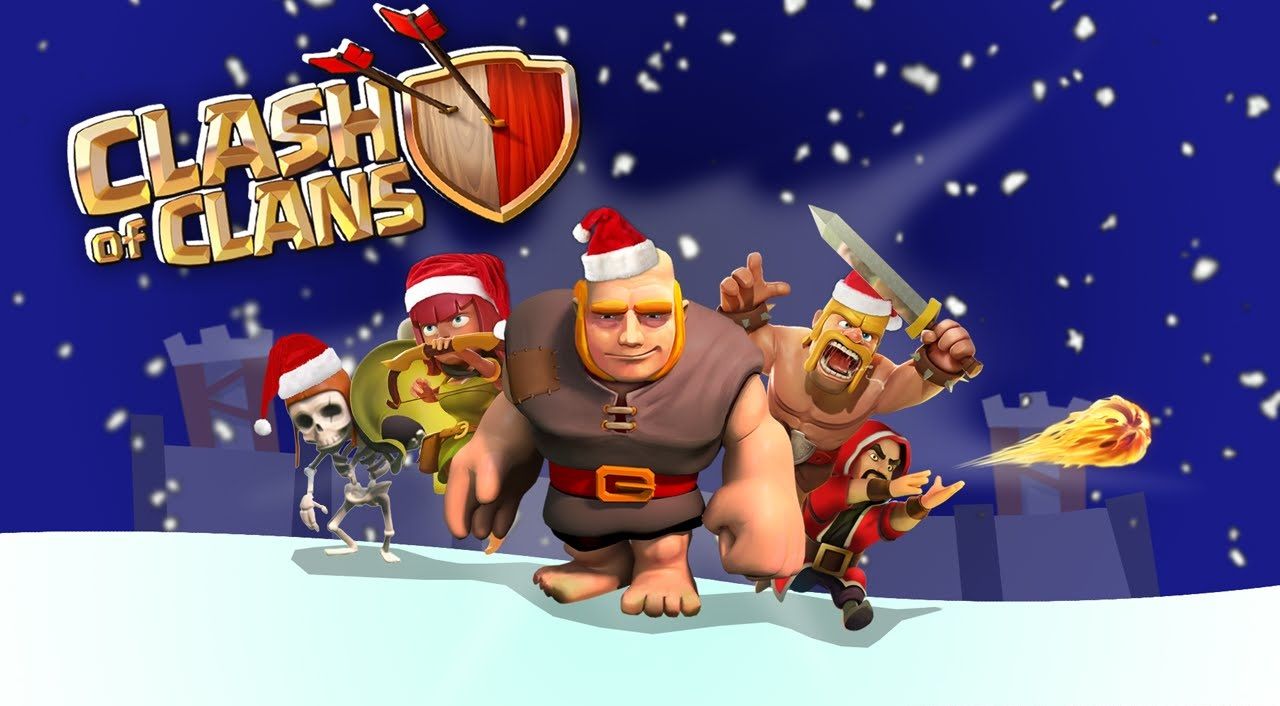 Clash of Clans natalizio personaggi, Supercell, 1280x706 720p, PC