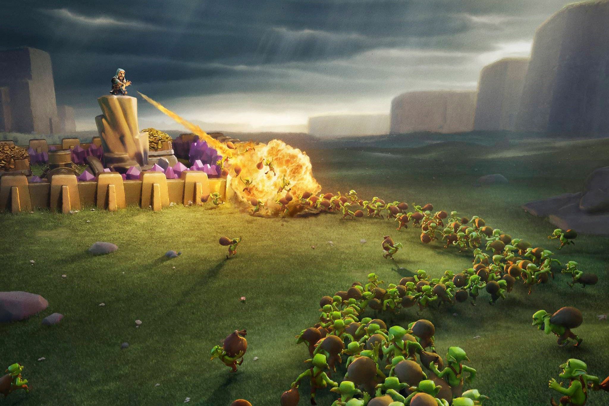 Clash of Clans battaglia goblin, Supercell, 2048x1368 Hi-Res, Desktop