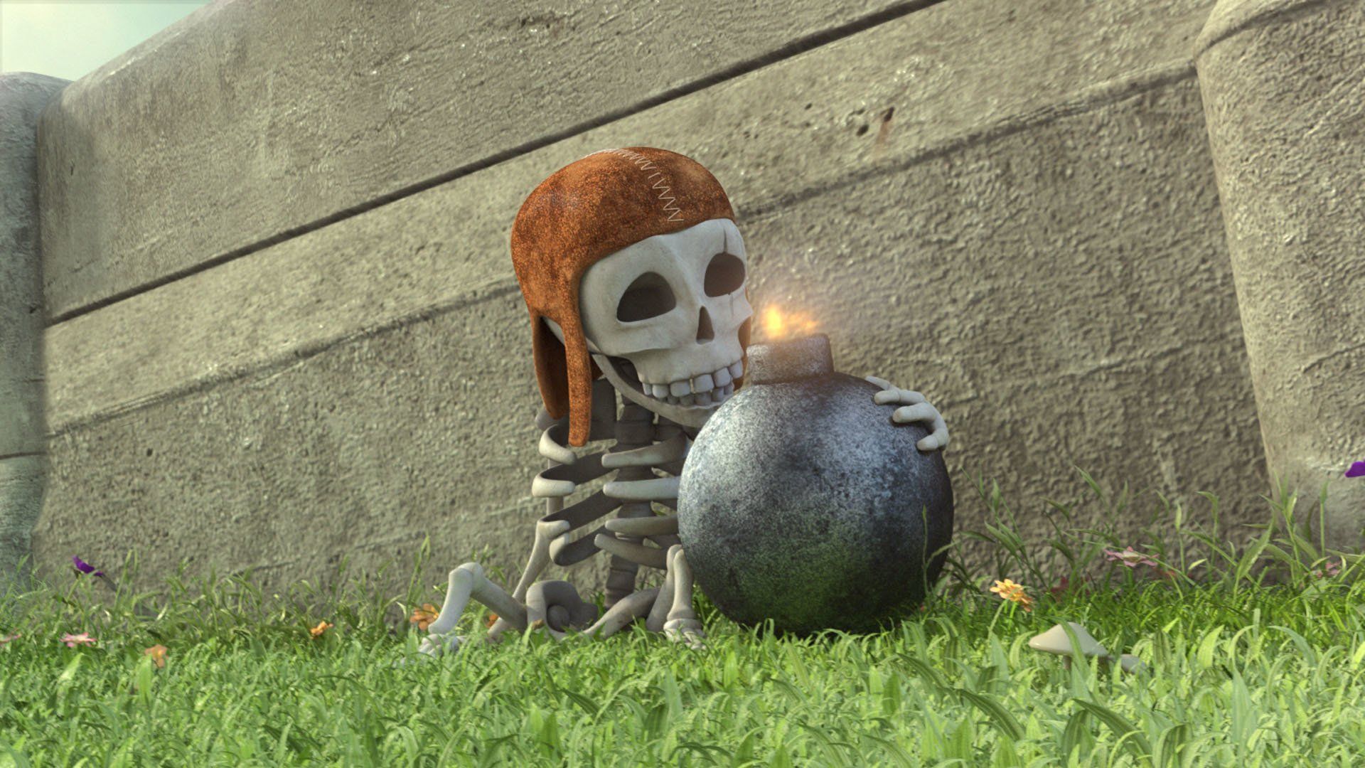 Logo Clash of Clans con personaggi, 1600x900 HD, PC