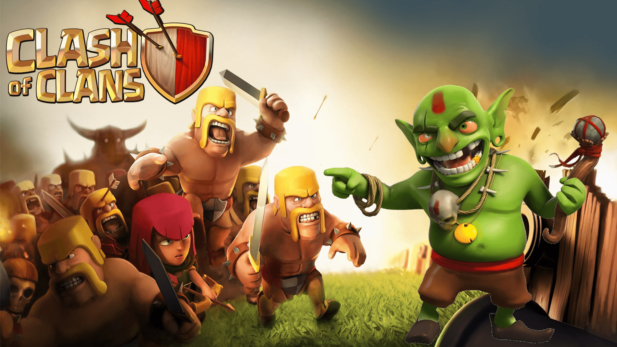 Clash of Clans esercito barbari, 1280x720 720p, PC