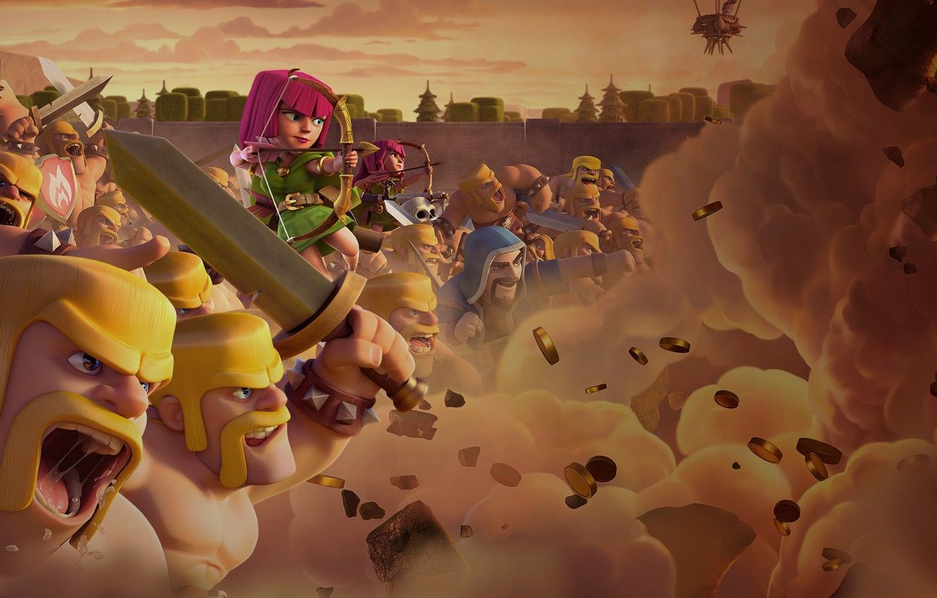 Clash of Clans incantesimo pipistrello, 1600x1200 HD Ready, Desktop