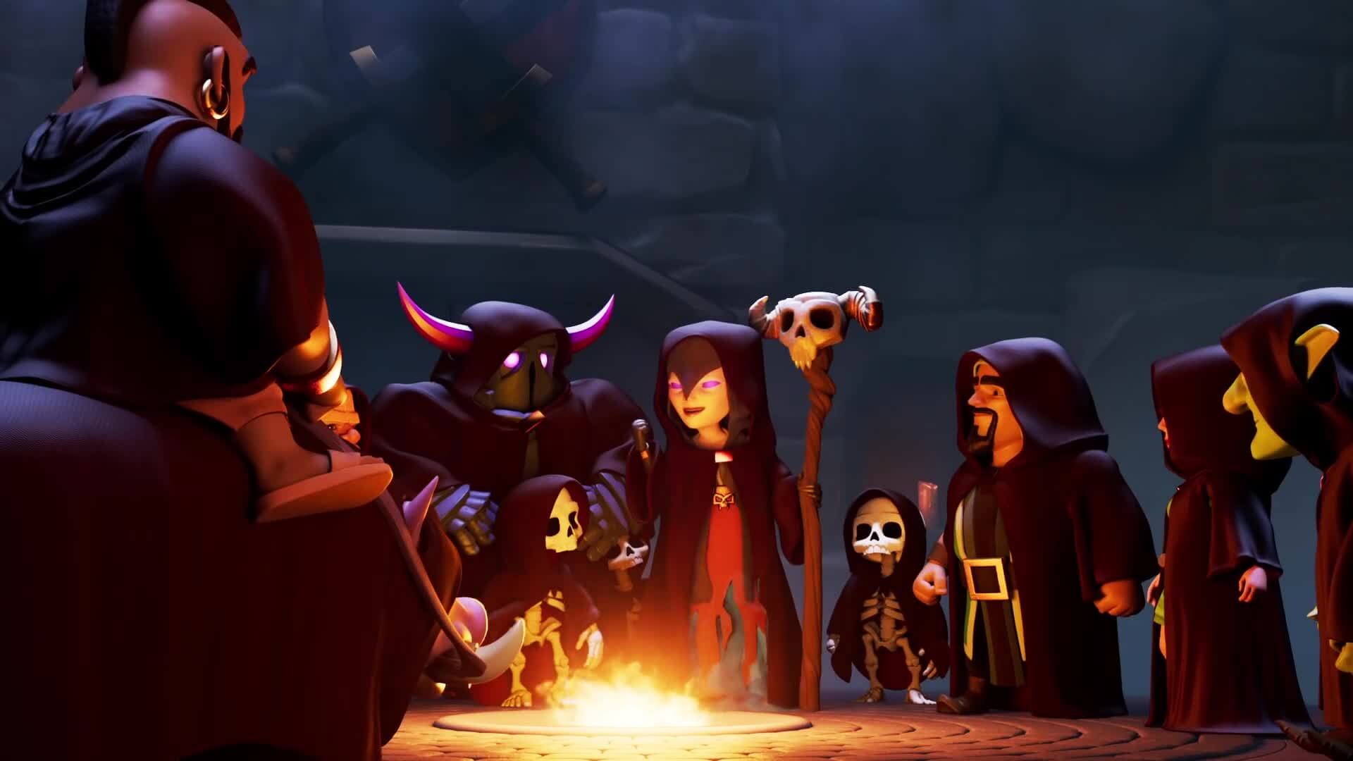 Barbaro Clash of Clans logo, 1920x1080 Full HD 1080p, Laptop