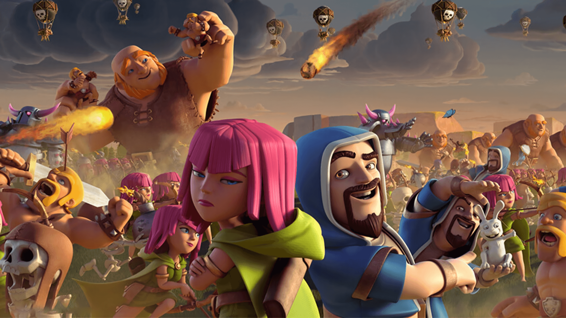 Logo Clash of Clans dorato, 1920x1080 Full HD, Desktop