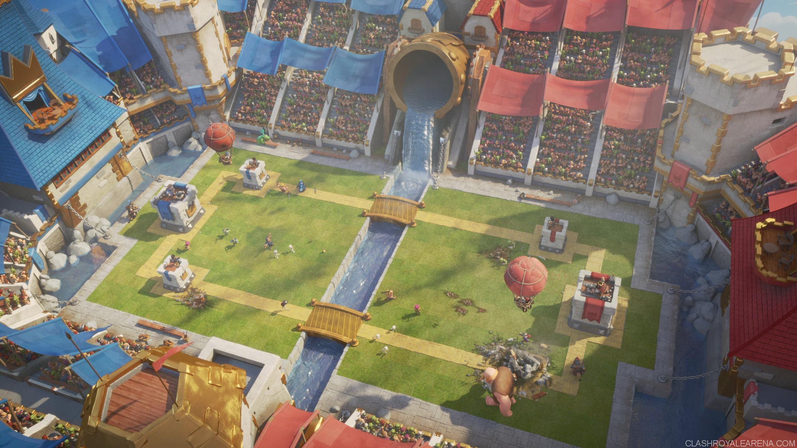 Arena Clash Royale vista dall'alto, 2560x1440 2K QHD, PC