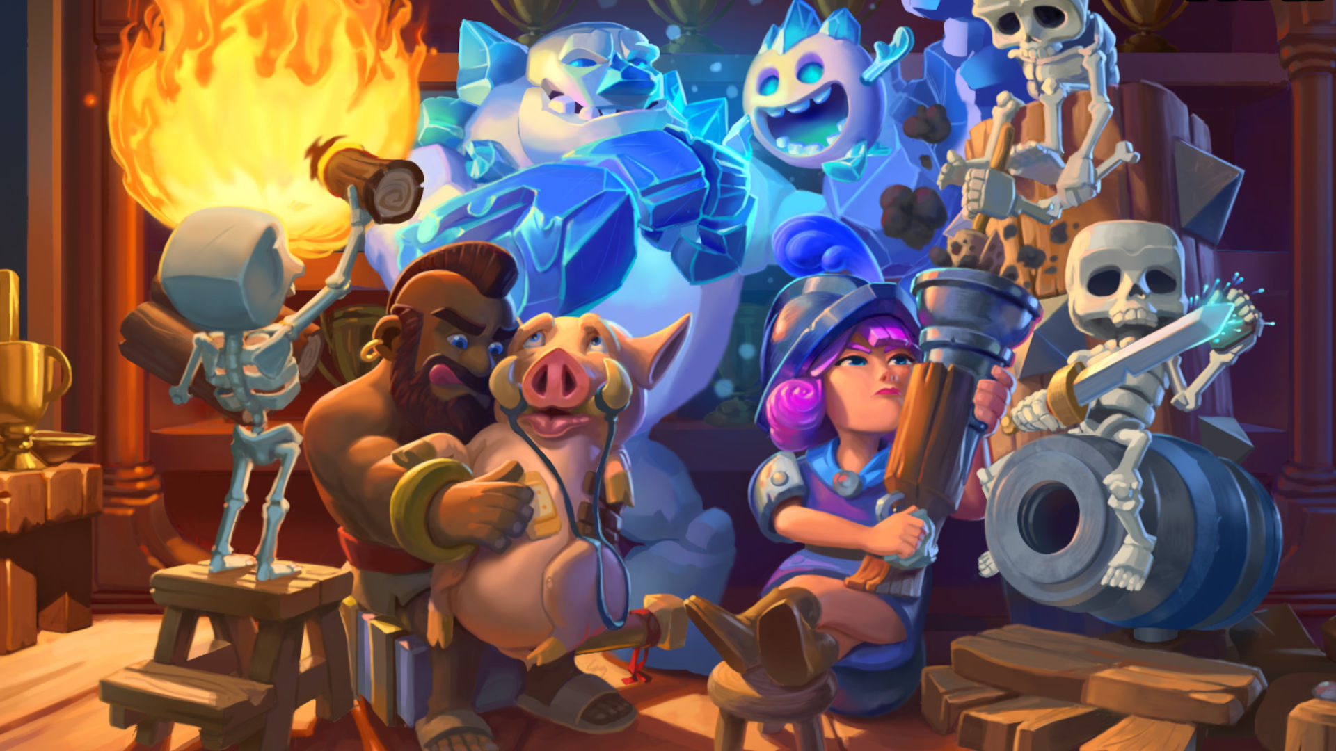Personaggi Clash Royale, forgia, 1920x1080 1080p, Desktop