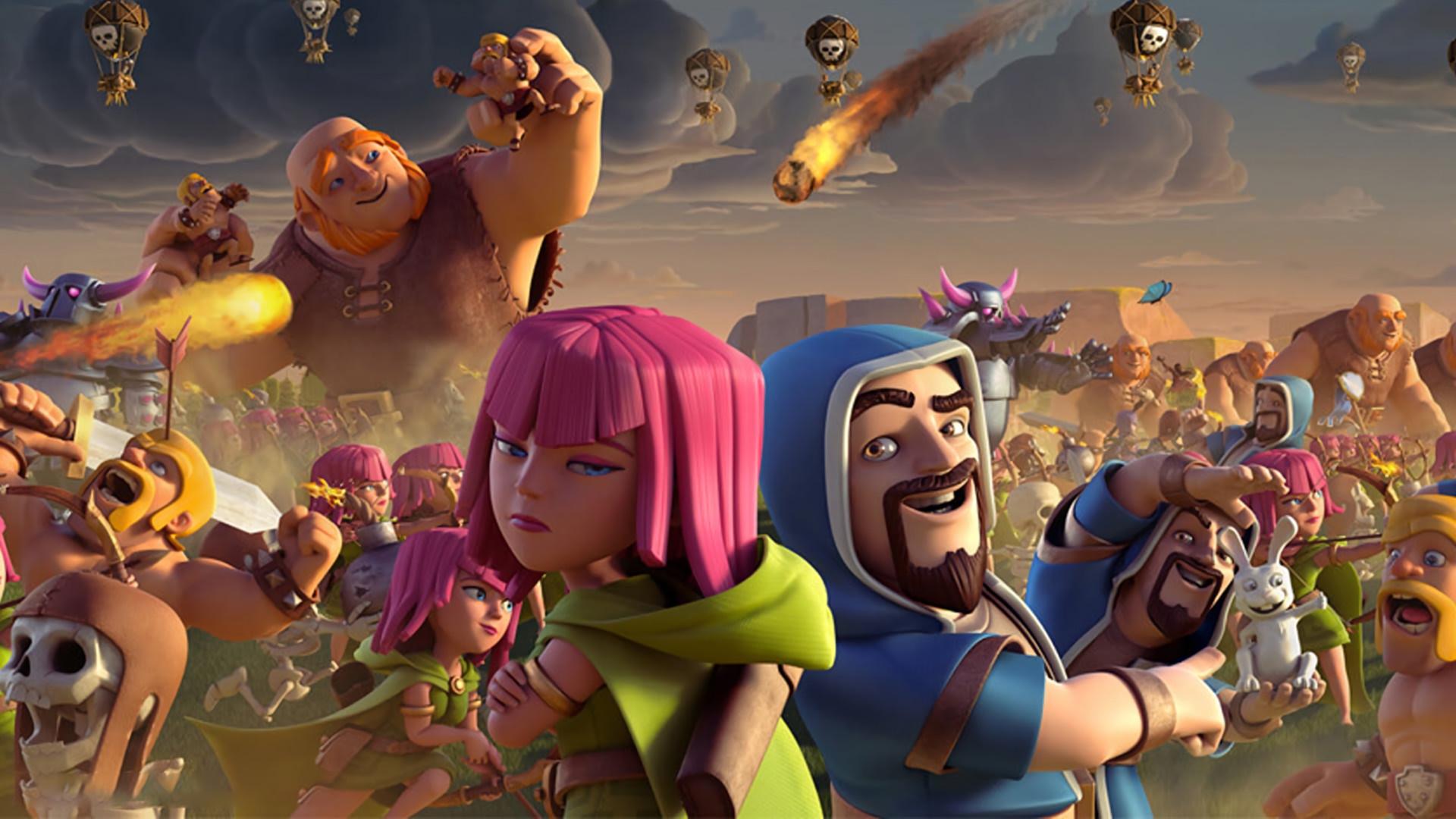 Personaggi Clash Royale in battaglia, 1920x1080 Full HD 1080p, PC