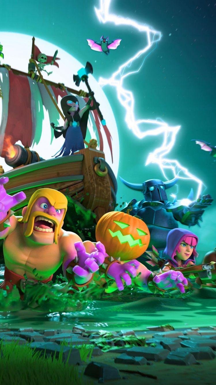 Clash Royale personaggi barca, 750x1334 Verticale, Mobile