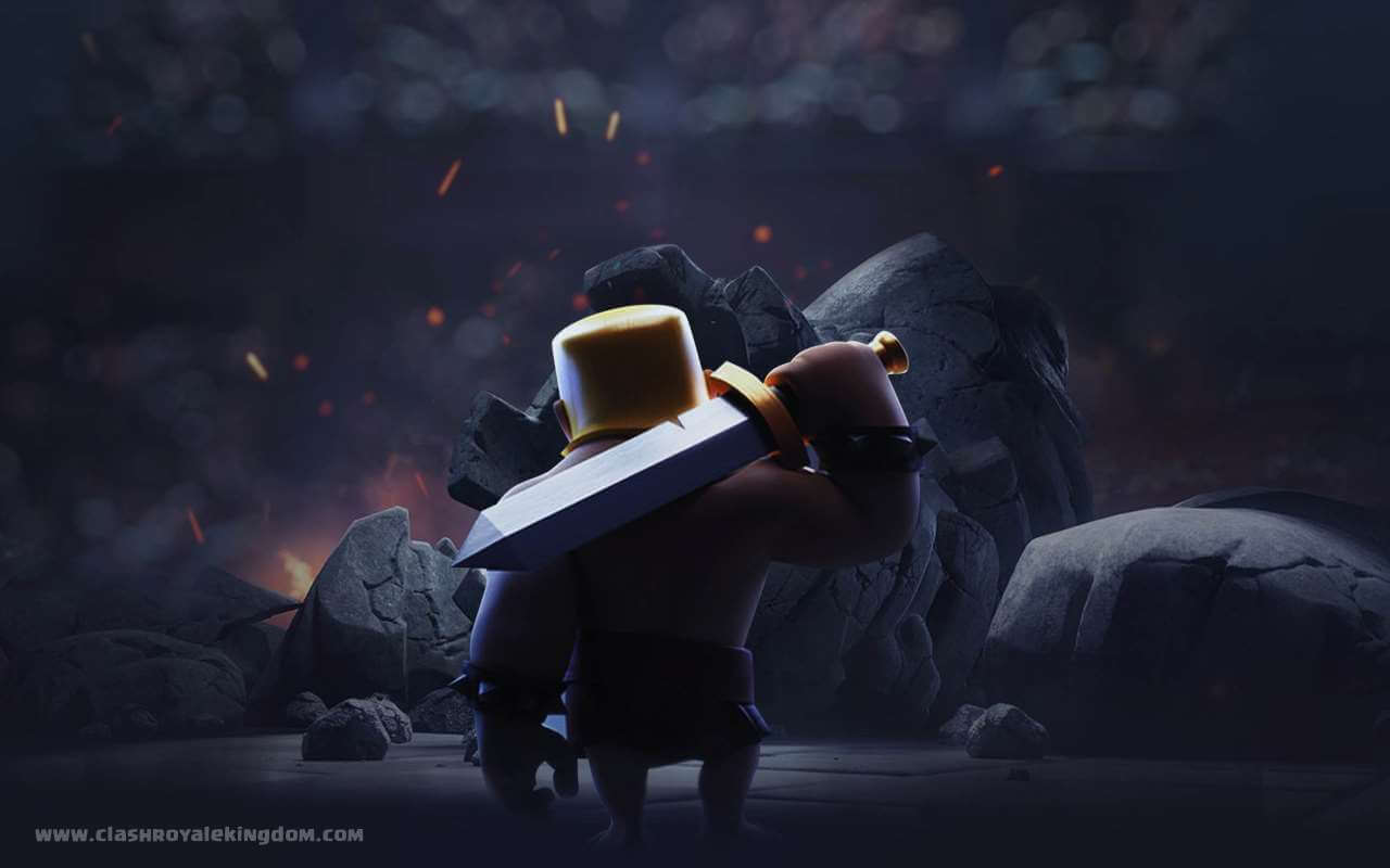 Personaggio Clash Royale con spada, 1280x800 720p, PC