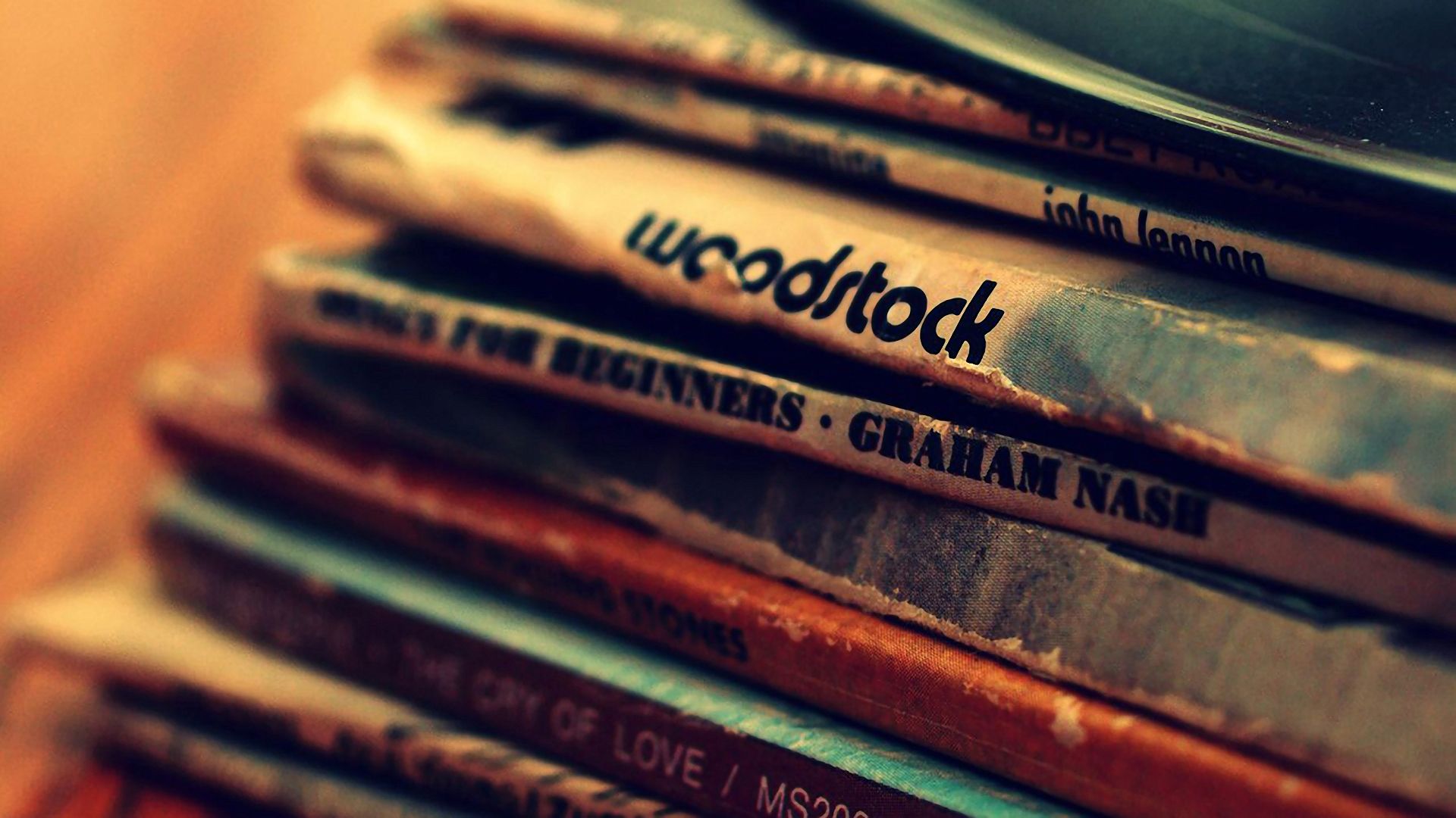Vinili classic rock impilati, 1920x1080 1080p, Desktop