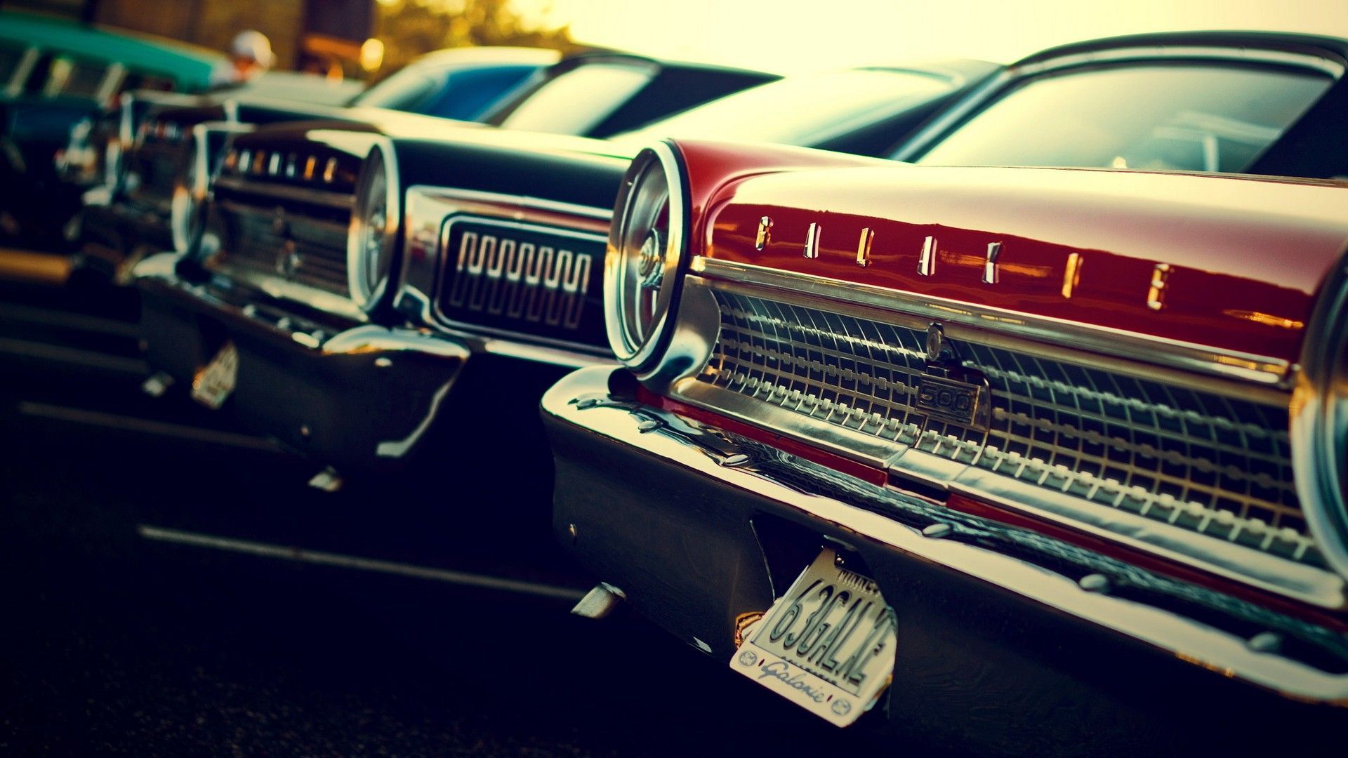 Auto classiche Chevrolet in fila, 1920x1080 Full HD, Desktop