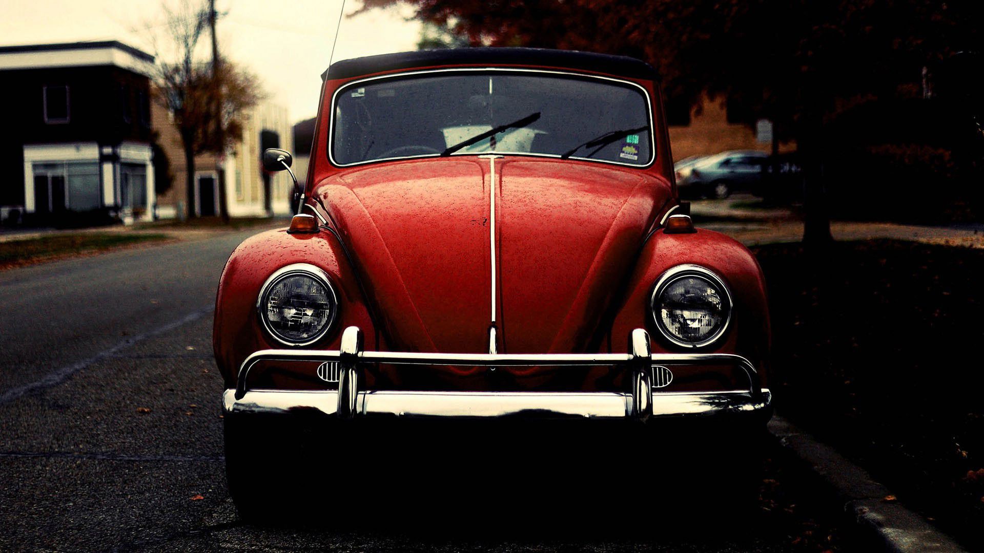 Volkswagen Maggiolino rosso vintage, 1920x1080 1080p, PC Desktop