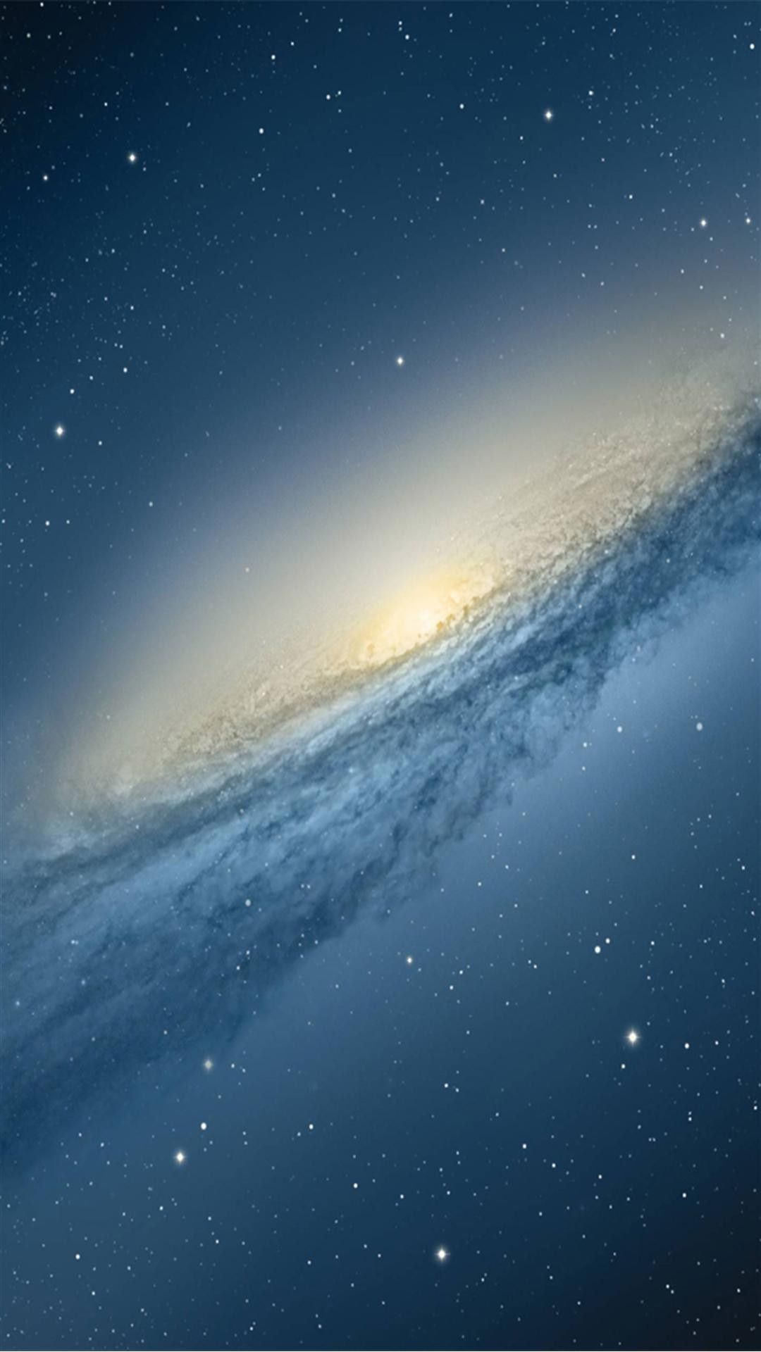 Galassia Andromeda spazio blu, 1080x1920 Verticale, Mobile