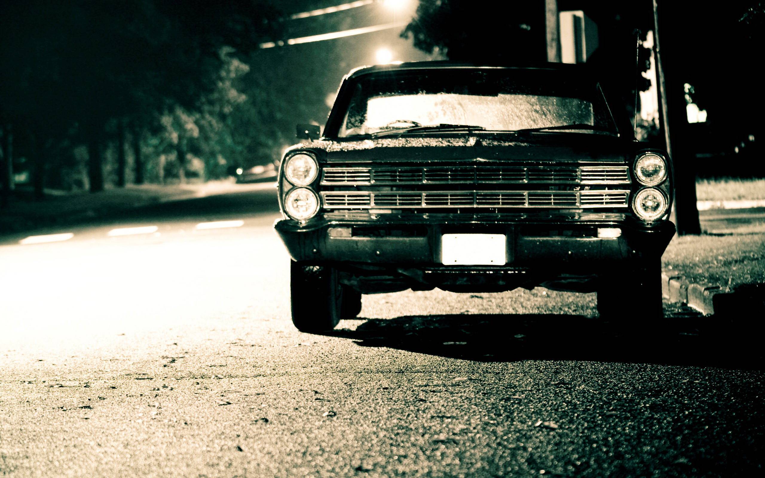 Auto d'epoca di notte, 2560x1600 WQXGA, PC