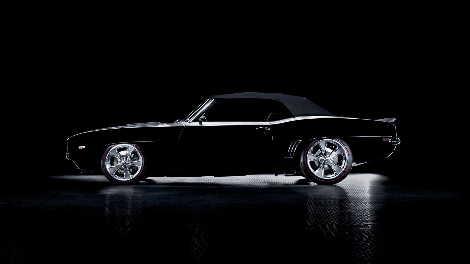 Auto classica nera decappottabile, 1920x1080 Full HD 1080p, PC Desktop