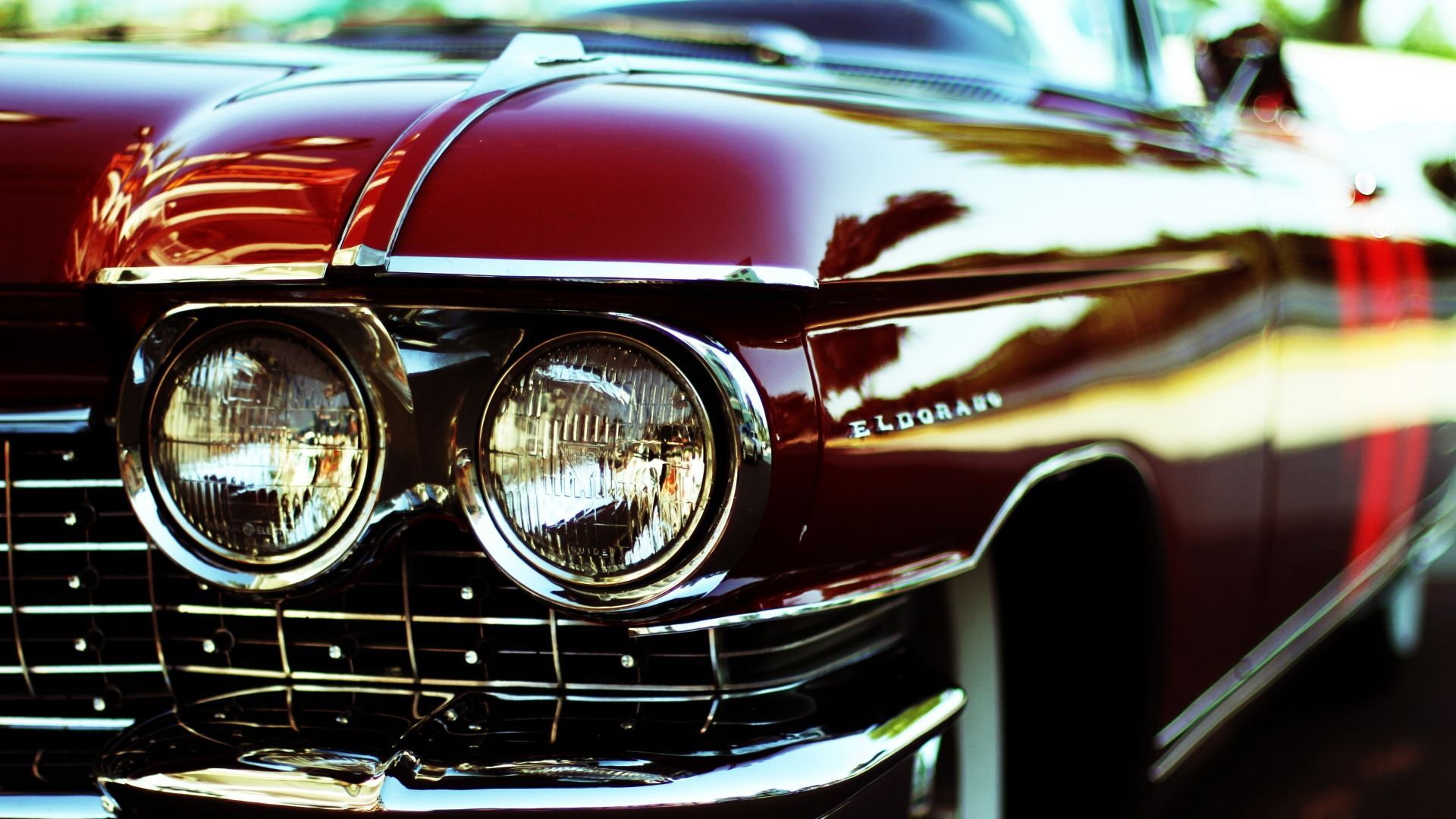 Cadillac Eldorado auto classica rossa, 1920x1080 Full HD, PC