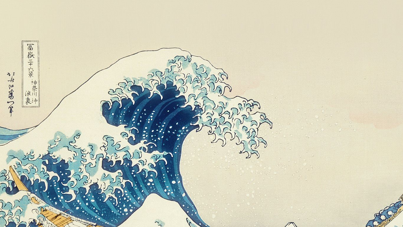 La Grande Onda di Hokusai, 1366x768 HD, MacBook Pro