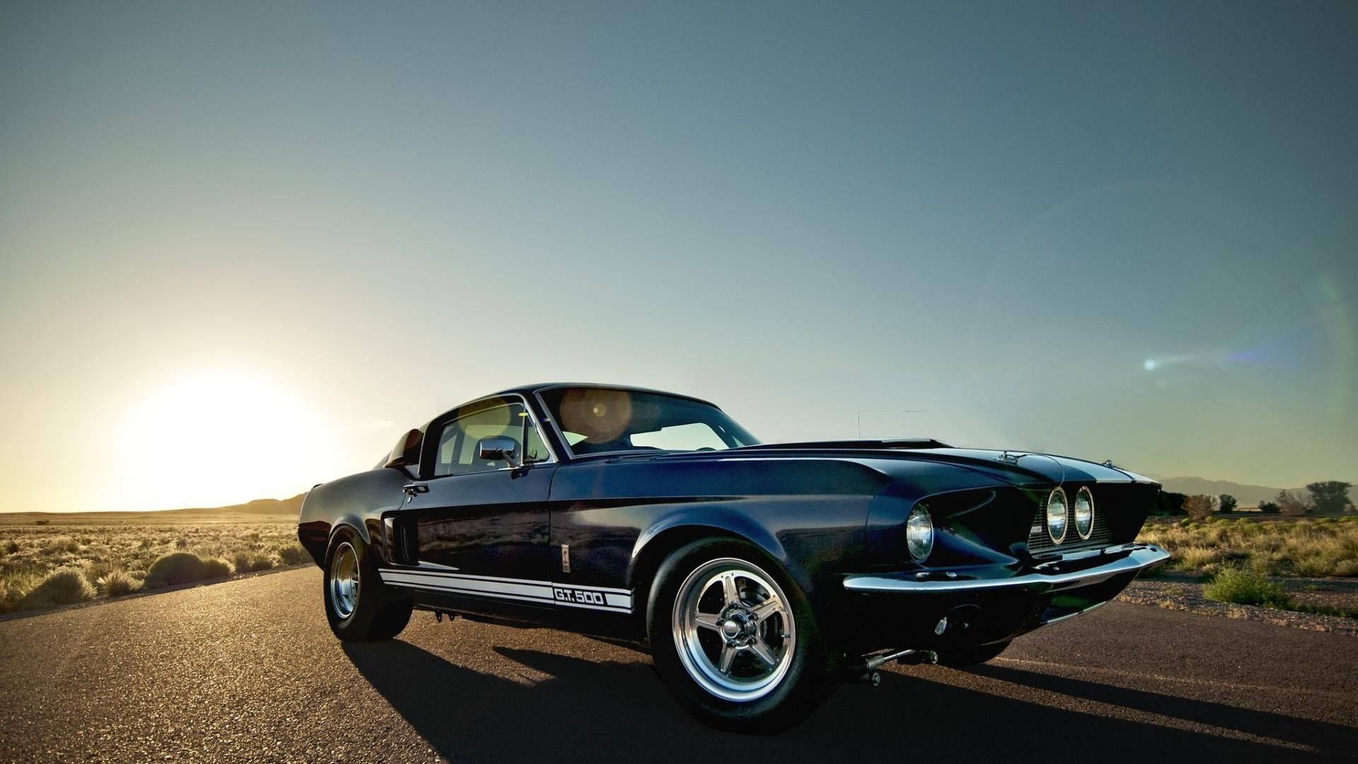 Ford Mustang classica al tramonto, V8, 1920x1080 1080p, ROG Asus Laptop